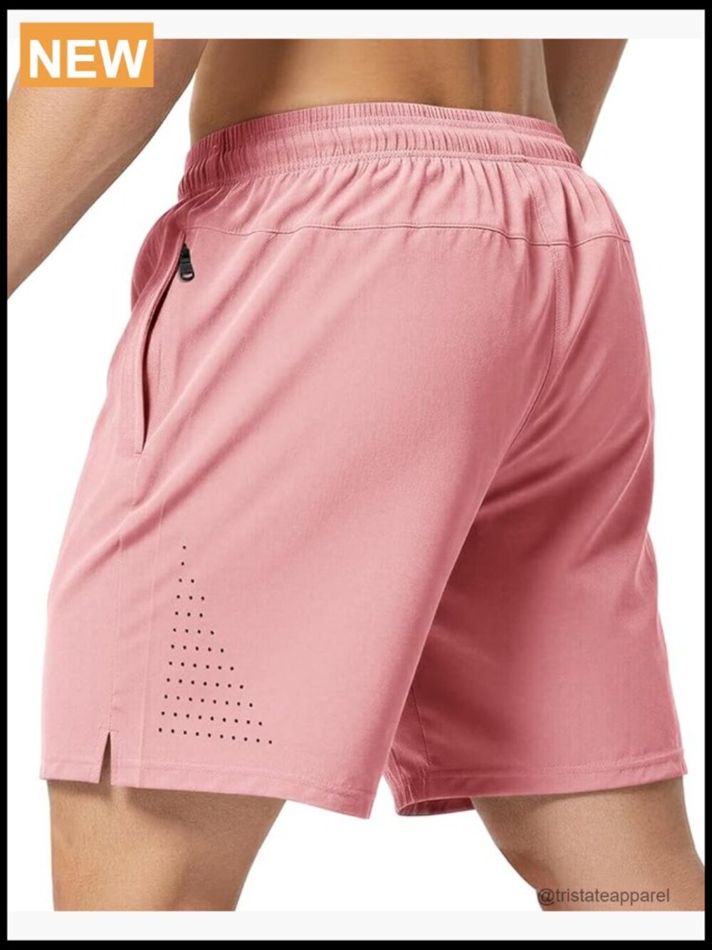 Men's Swim Trunks with Mesh Liner Zipper Pocket Quick Dry 7 Inch